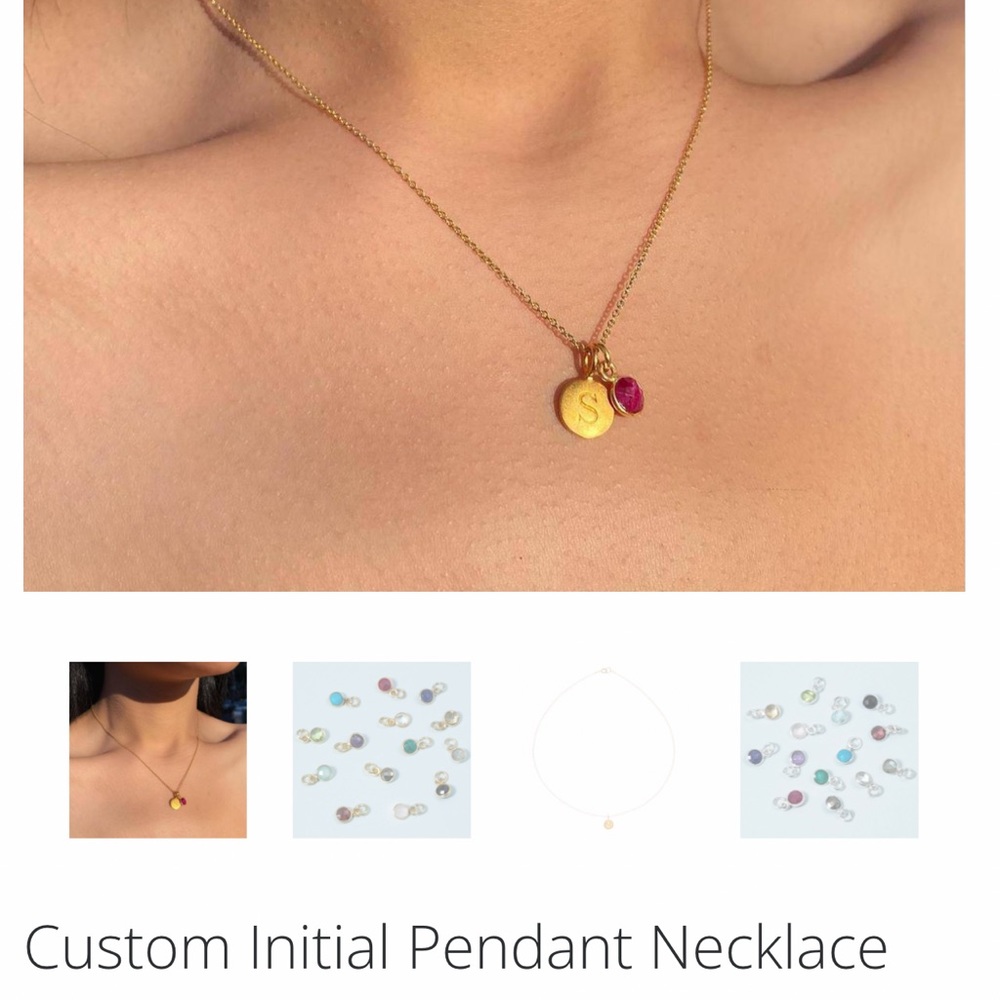 Kt Collection Nyc, Custom Initial Charm Necklace - image 8